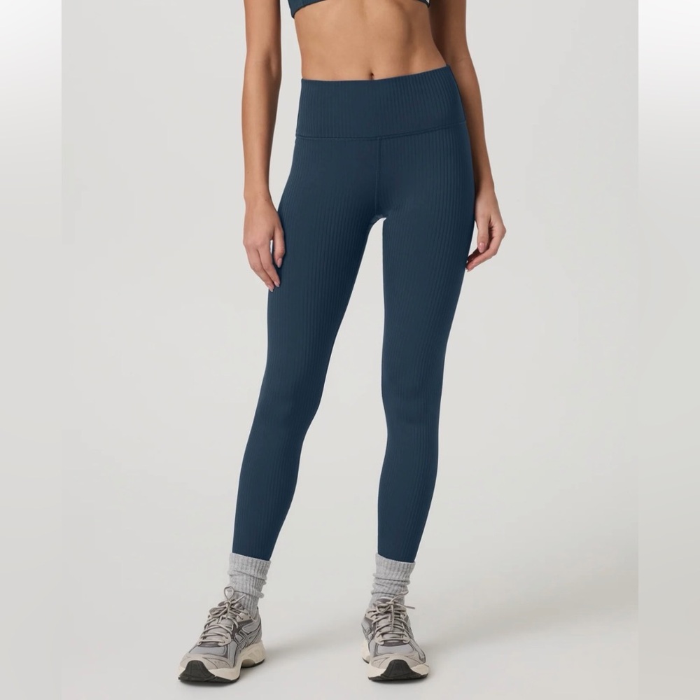 Vuori Inversion Rib legging | XS | Ocean Blue